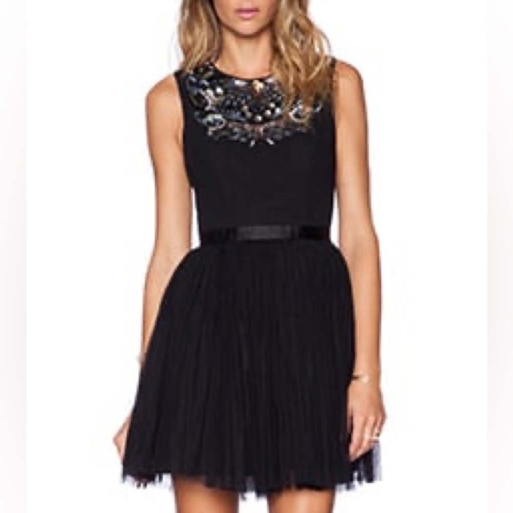 Needle & Thread Black Forest Tull dress gown crystals embellished ballerina